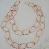 Long Multi Necklace - copper color