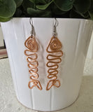 ZigFish earrings - copper color