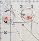 Orange Multiple Hoop Earrings