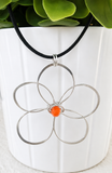 Flower pendant • orange