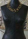 Long Multi Necklace- bright gold