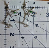 Martini earrings - green