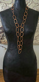 Long Multi Necklace - copper color