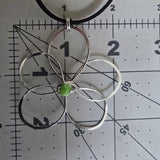 Flower pendant • green