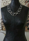Long Multi Necklace - silver color