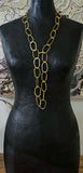 Long Multi Necklace- bright gold
