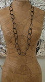 Long Multi Necklace - black