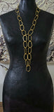 Long Multi Necklace- bright gold