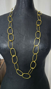 Long Multi Necklace- bright gold
