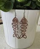 ZigFish earrings - dark rose gold