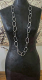 Long Multi Necklace - silver color