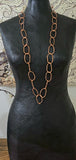 Long Multi Necklace - copper color