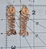 ZigFish earrings - copper color