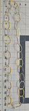 Long Multi Necklace - Silver,light gold, bright gold mix