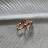 Zig spiral nose cuff- light copper