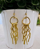 Guave earrings • bright gold