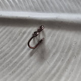 Zig nose cuff - dark rose gold