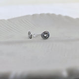 Small spiral stud earrings