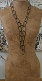 Long Multi Necklace - black