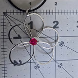 Flower pendant • fushia