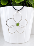 Flower pendant • green