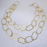 Long Multi Necklace- bright gold