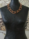 Long Multi Necklace - copper color
