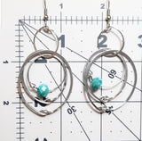 Turquoise Multiple Hoops Earrings