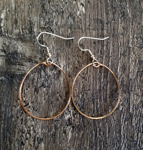 Medium Bronze Hoop Earrings