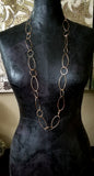 OV Long Bronze Necklace