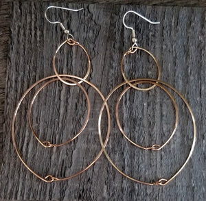 Bronze Multi Hoop Earrings