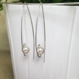 Simple Swarovski Glass Pearl Earrings