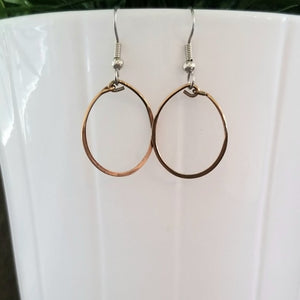 Small Bronze Hoop Earrings