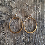 Small Bronze Hoop Earrings