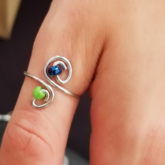 Blue & Green Ring