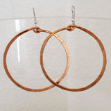 Big Hoop Earrings - Copper