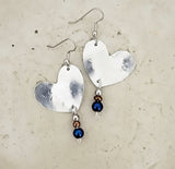 Blue Mix Heart Earrings