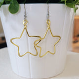 Star Earrings Bright-Gold