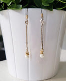Simple Glass Pearl Earrings